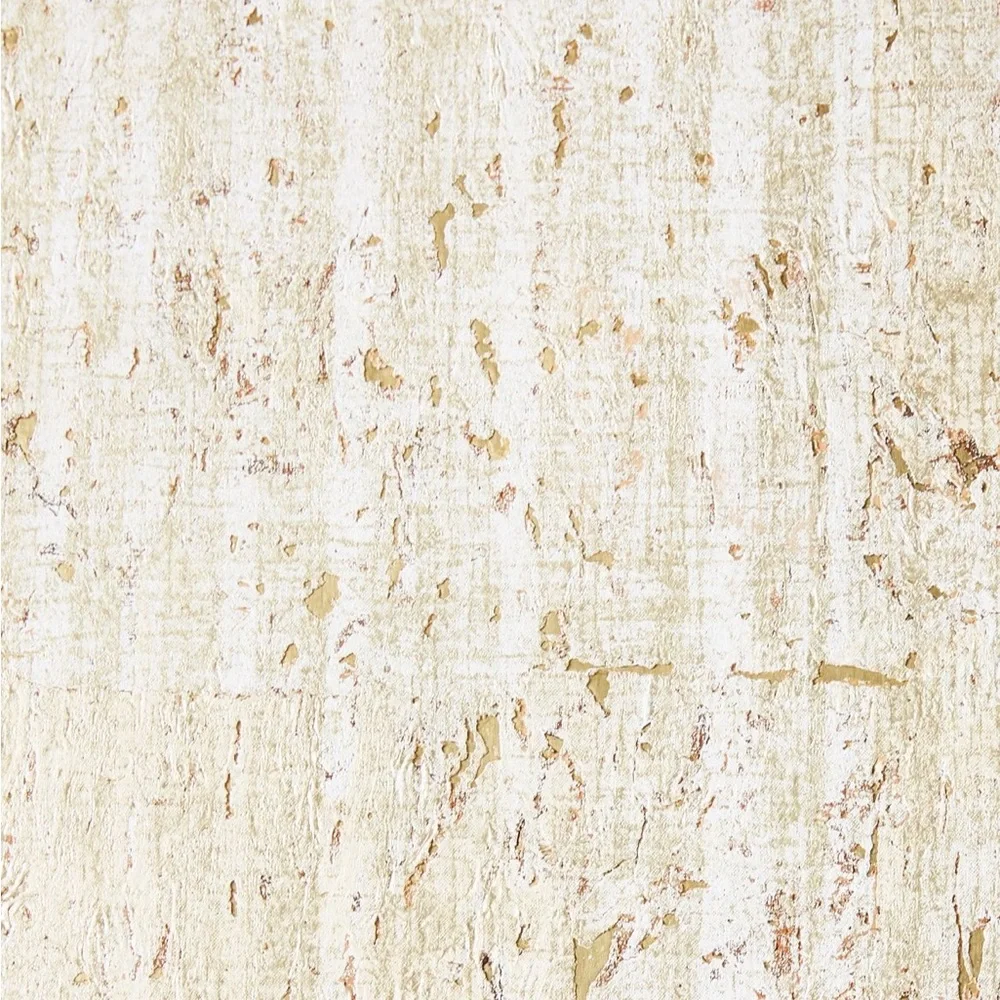 Anthropologie Samar Metallic Cork Textured Wallpaper Taupe